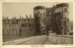 Torre de la POSTAL de la VENDIMIA de Londres la torre de Byward