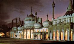 MODERN CARD Royal The Pavilion By Night Brighton