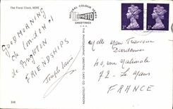 MODERN CARD Floral The Clock Hove