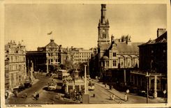 VINTAGE POSTCARD Talbot Blackpool Public garden
