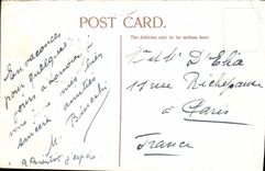 Casa de mansión de Londres de la POSTAL de la VENDIMIA e intercambio real