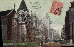 La POSTAL Londres real de la VENDIMIA corteja de justicia