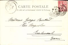 VINTAGE POSTCARD Niort the Staircase of the New Town hall