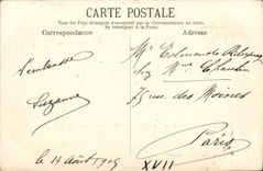 CPA Chaine des Alpes Effet de nuit Vue prise a 11h de soir Grenoble