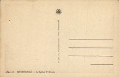 VINTAGE POSTCARD Quimperle the Church co. Cross