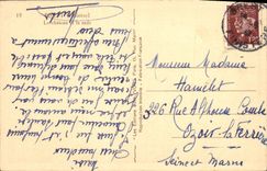 CPA Brest Le Chateau et la Rade Bateau