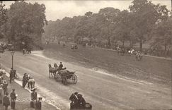 Caballos putrefactos de Hippisme de la fila de Londres de la POSTAL de la VENDIMIA