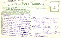 VINTAGE POSTCARD London Old Houses Inn Holborn