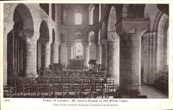 Capilla de Londres St John S de la POSTAL de la VENDIMIA en la torre blanca