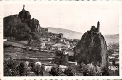 CPA Le Puy En Velay Les Rochers Corneille Notre Dame de France et Saint Michel d'Aiguilhe