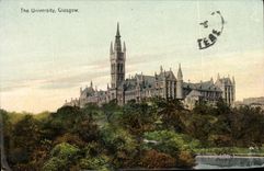 VINTAGE POSTCARD The University Glasgow
