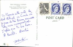 MODERN CARD Colonial The Garden Essex County Historical Society Elizabethtown New York