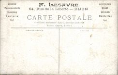 CPA Bords de St Galmier Publicite Lesavre Rue de la Liberte Dijon Mercerie Passementerie Bonneterie