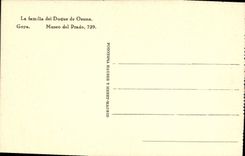 VINTAGE POSTCARD Goya Museo del Prado the familia del Duque de Osuna