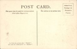 VINTAGE POSTCARD Maclise The Play Scene in Hamlet Touches Gallery London