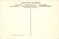 VINTAGE POSTCARD Van Rustic Goyen House at the edge of the Sea Museum of Lyon