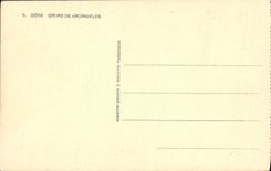 VINTAGE POSTCARD Goya Grupo De Arcangeles