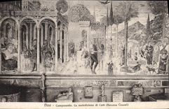 VINTAGE POSTCARD Rammed Camposanto Maledizione di Cam Benozzo Gozzoli