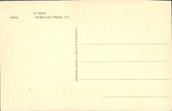VINTAGE POSTCARD Goya the Maja Museo Del Prado