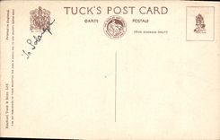 Buckingham Palace de la POSTAL de la VENDIMIA y el monumento de Victori Londres