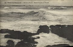 CPA Pointe De Penmarch Baie de la Torche Etude de Lames par tempete