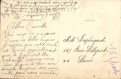 VINTAGE POSTCARD Holy Malo Details of waves on hanging rock Rock of the Strong National