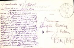 POSTAL de la VENDIMIA Fort de la cerradura