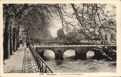 VINTAGE POSTCARD Quimper the Bridge of the Prefecture