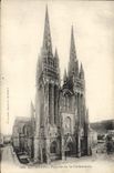VINTAGE POSTCARD Quimper Frontage of the Cathedral