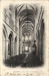 VINTAGE POSTCARD Quimper the Nave of the Cathedral