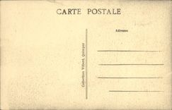 POSTAL Quimper de la VENDIMIA el río la silla del obispo