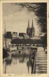 VINTAGE POSTCARD Quimper View Of the Quays