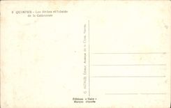 MODERN CARD Quimper arrows and the apse of the Cathedral