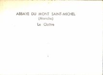 CPM Abbaye Du Mont Saint Michel Le Cloitre