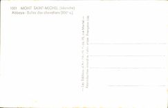 VINTAGE POSTCARD Mont Saint Michel Rooms Abbey Of Chevatiers