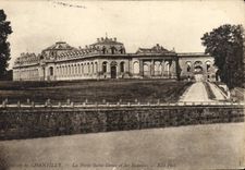 POSTAL Chantilly de la VENDIMIA la puerta Denis santo y establos