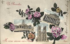 VINTAGE POSTCARD Brussels
