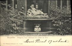 CPA Bruxelles Allegorie Cour Interieure de L'Hotel de ville