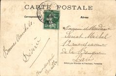 Ataque frontal de la POSTAL de la VENDIMIA del paladar de Verailles
