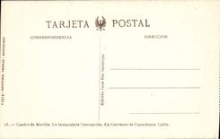 VINTAGE POSTCARD Cadiz Cuadro de Murilla Convento de Capuchinos