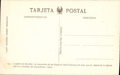 VINTAGE POSTCARD Cuadro De Murillo Cadiz Convento de Capuchinos