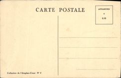 VINTAGE POSTCARD Museum of Louvre Loading for Cythere Watteau