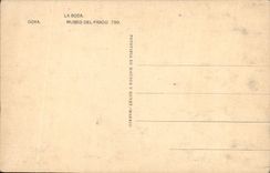 VINTAGE POSTCARD Boda Museo Del Pardo Goya