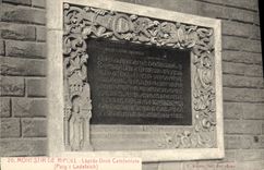 CPA Monestir De Ripoll Lapida Unio Catalanista