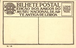 VINTAGE POSTCARD Escola Portuguesa Muno Goncalves Painel De Arcebispo