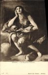 VINTAGE POSTCARD Ribera Magdalena Penitent Prado Madrid