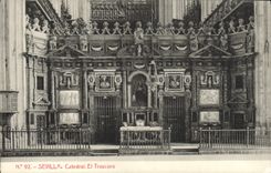 VINTAGE POSTCARD Sevilla Catedral And Trascoro