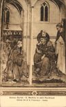 VINTAGE POSTCARD Simone Martini S Martino in Abiti Pontificali Chiesa Inf Di S Francesco Assisi