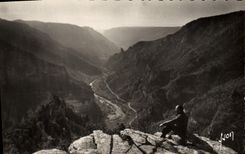 MODERN CARD Gorges of the Tarn Seen from Of the sublime Bridge