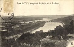 CPA Lyon Confluent du Rhone Et De La Saone